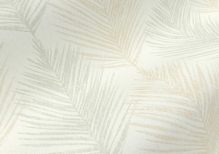 Gentle Palm, Lemon - Motorised Roman Blind - Image 4